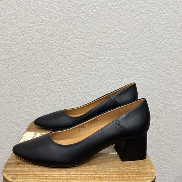 Nisolo Fiorela Go To Leather Mid Heel Black Size 11 - Picture 6 of 10